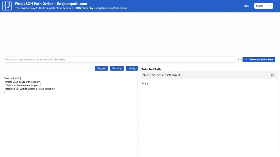 FindJSONPath - Online JSON Path Finder, Formatter & Editor Tool