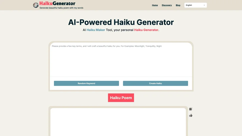 AI Haiku Generator | Create Beautiful Japanese Poetry Instantly